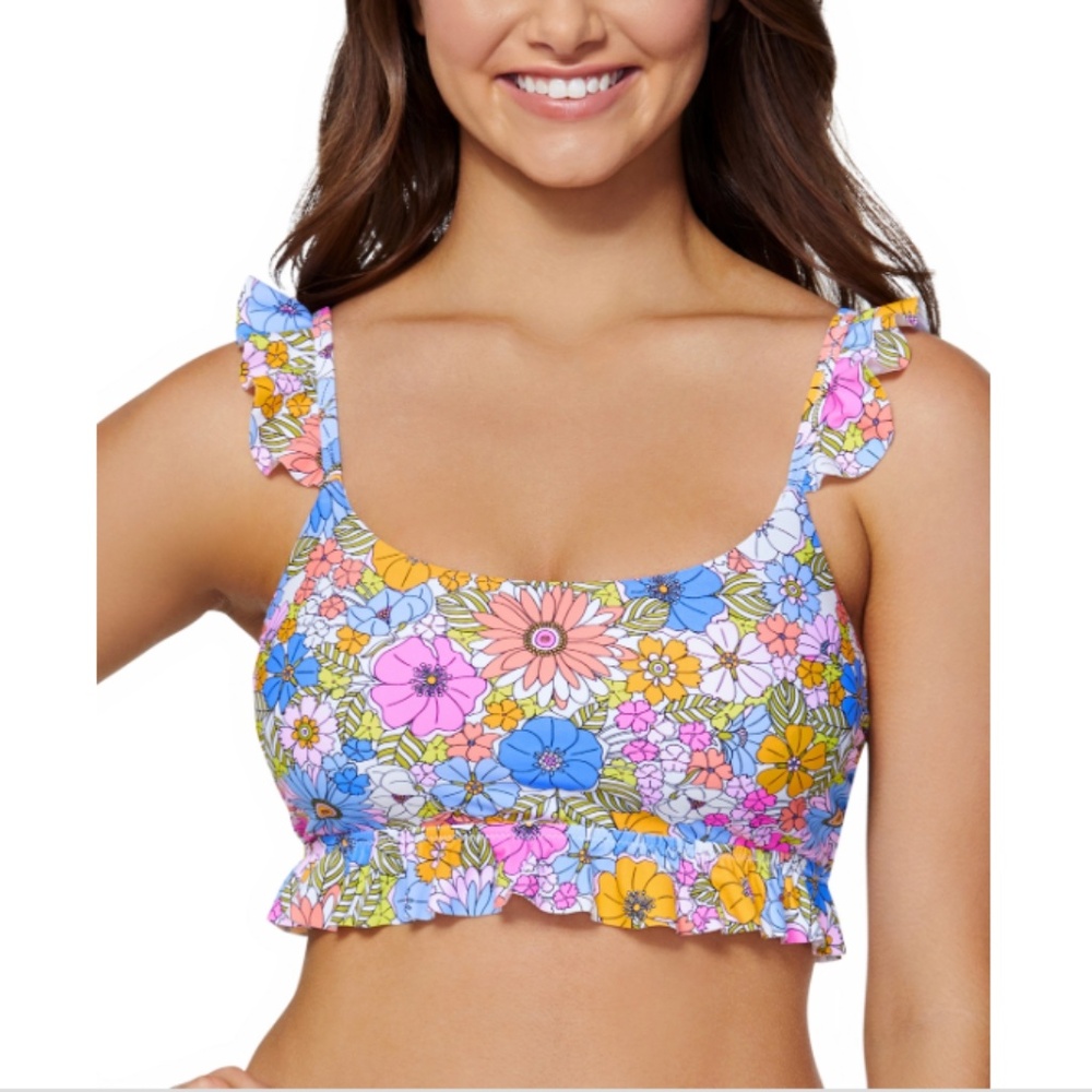 NWT Raisins Juniors' Lily Bra Bikini Top - Jardin Multi
